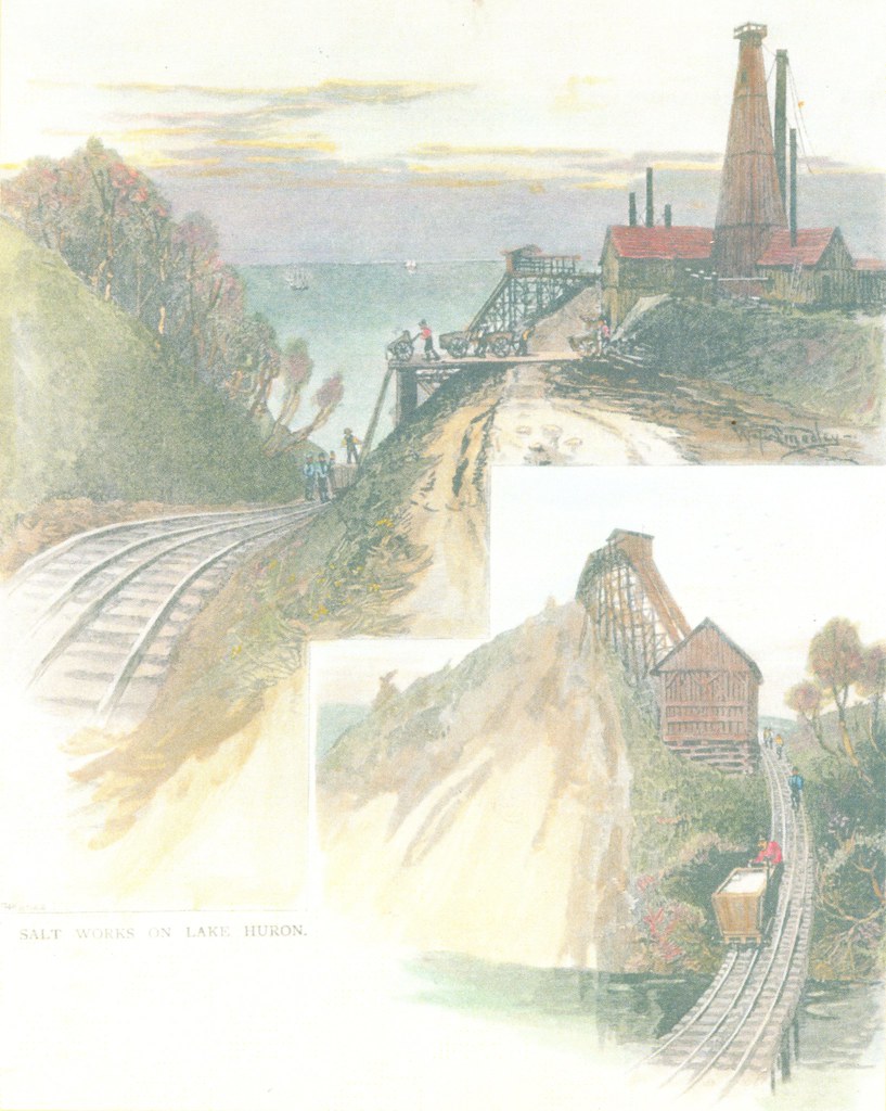 A lithograph of the International Salt Company
