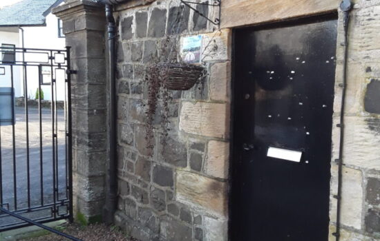 Guard house where they watched for body snatchers in Carmunnock, Scotland